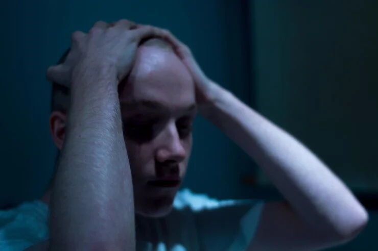 person suffering from stress