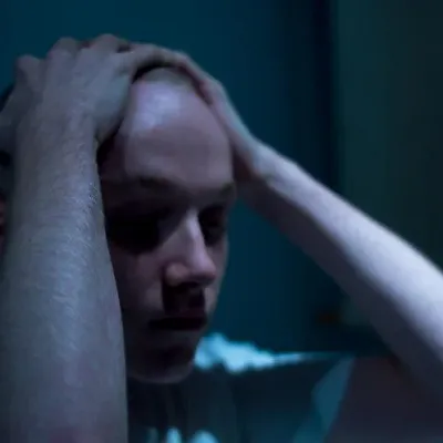 person suffering from stress